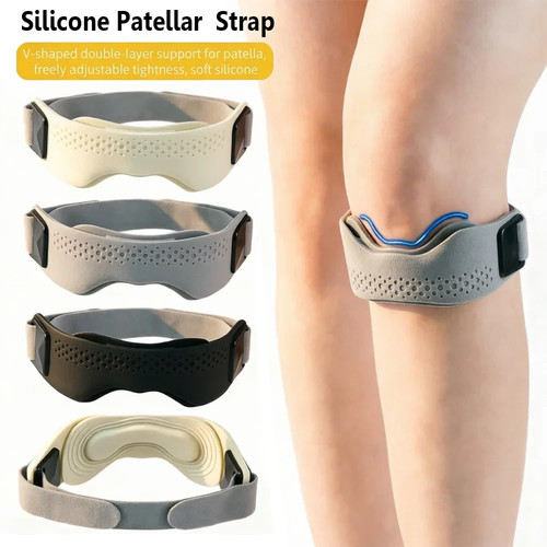 2pcs silicone knee - 1/2pcs, strap
