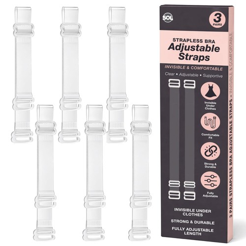 Pairs invisible bra straps - invisible,