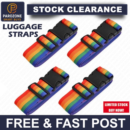4pc suitcase straps - suitcase,