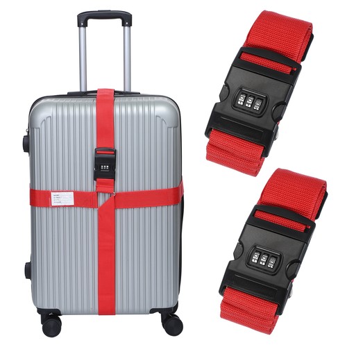 2pcs cross luggage - 2pcs, straps