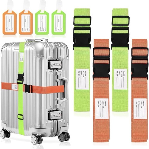 Luggage straps 4 id tags - +,